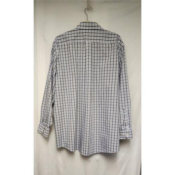 Stafford Executive Travel Men's Long Sleeve Button Down Shirt Size 17.5/34-35 - Picture 4 of 6